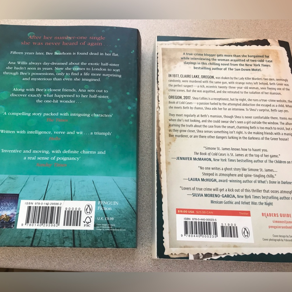 Used softcover suspense novels - Picture 2 of 2